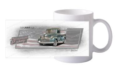 Keramiktasse mit Motiv von Pickup KTaPu2020-9